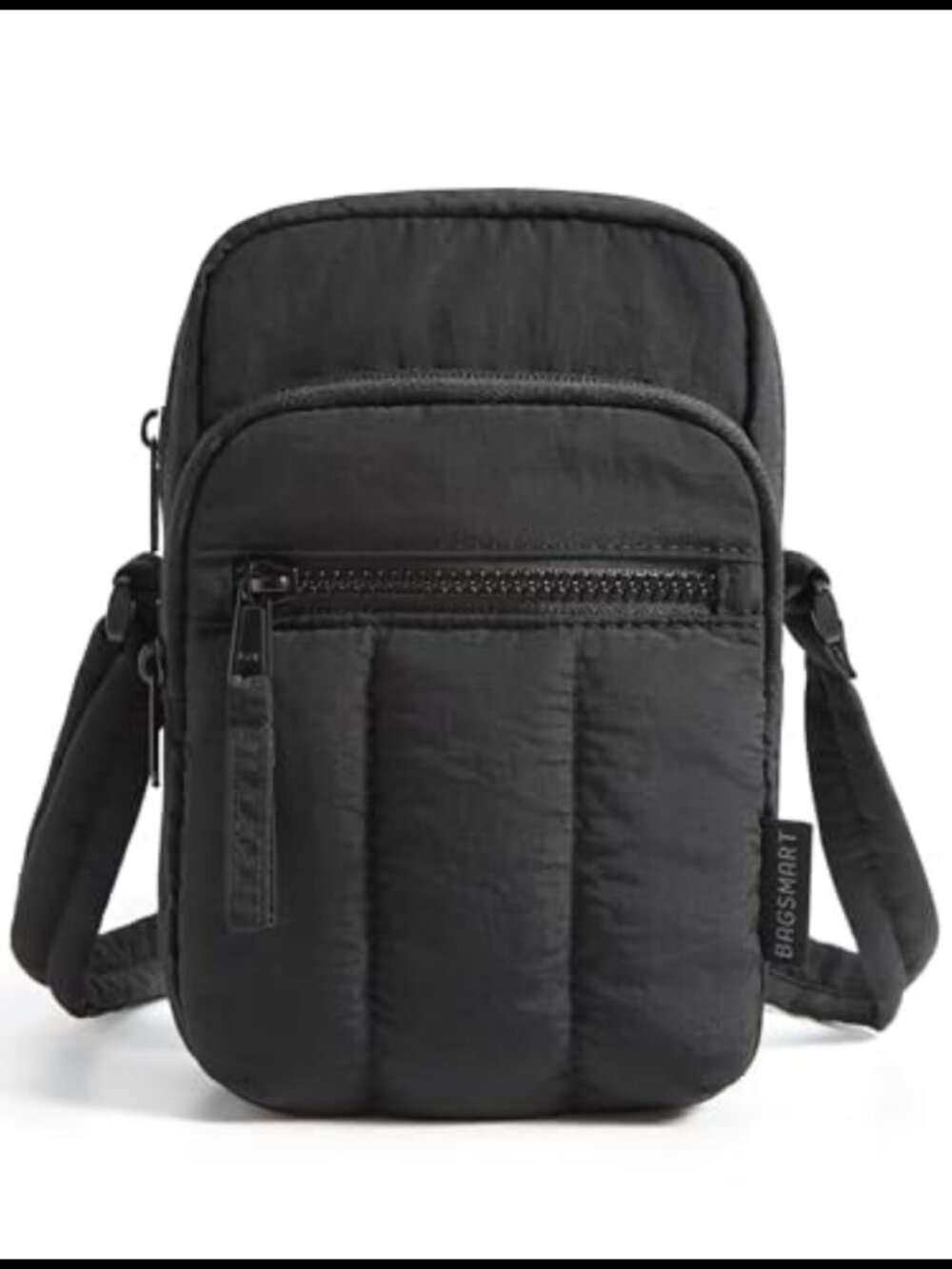 RFID Blocking Puffer Crossbody Bag Mini Phone Purse Travel Wallet
